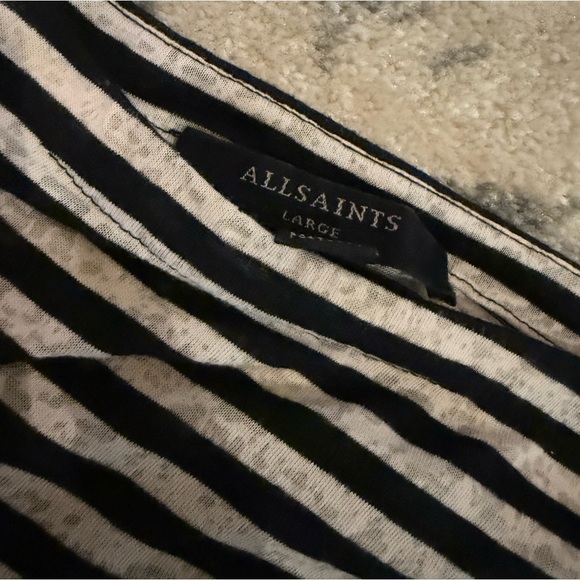 All Saints, striped long sleeve tee. - Picture 2 of 3